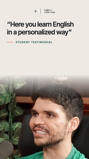 Here you learn English in a personalized way