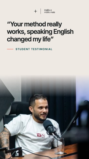Your method really works, speaking English changed my life