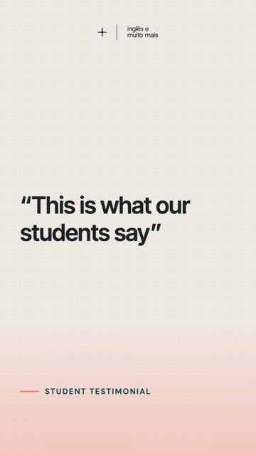This is what our students say